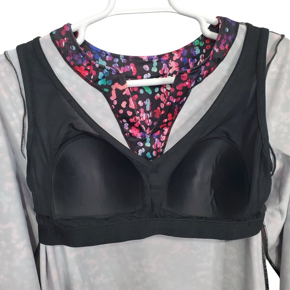 Swim365 NWT Women Plus Sz 18 Swim Tee Built In Bra Side Ruched Split Neck UPF50 - Picture 12 of 14